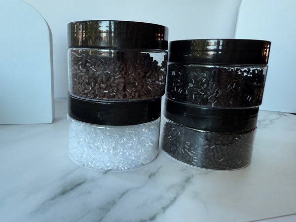 Keratin beads
