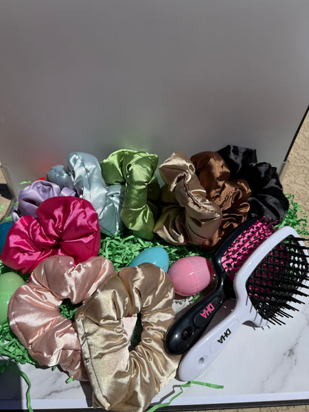 Silk stuffed scrunchie