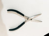 Long flat pliers with grip