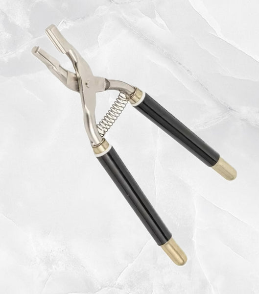Keratin pliers with spring