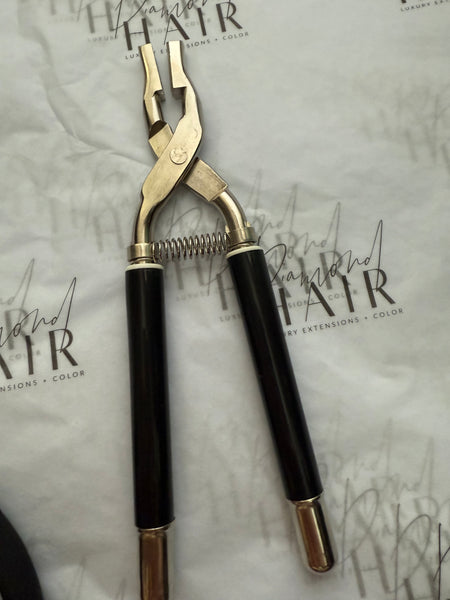 Keratin pliers with spring